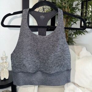ALO Yoga Sports Bra Gray  L